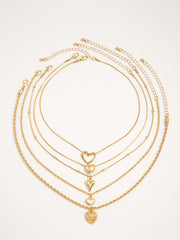 Layered Heart Necklaces