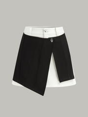 2 in 1 Asymmetrical Skirt