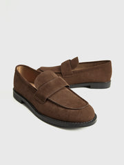 Suede Penny Loafers