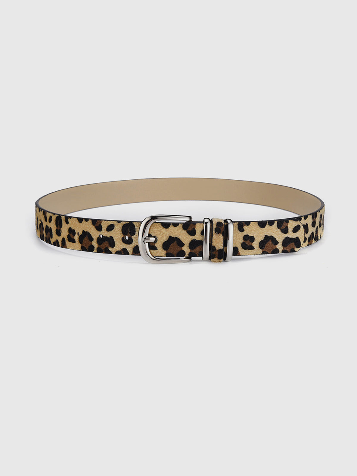 Leopard Printed Buckle Belt