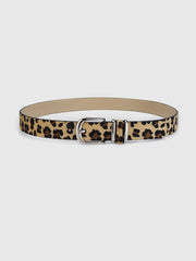 Leopard Printed Buckle Belt