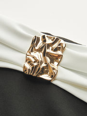 Metal Decor Off-Shoulder Bodysuit