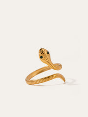 Gold-Toned Snake-Shaped Ring