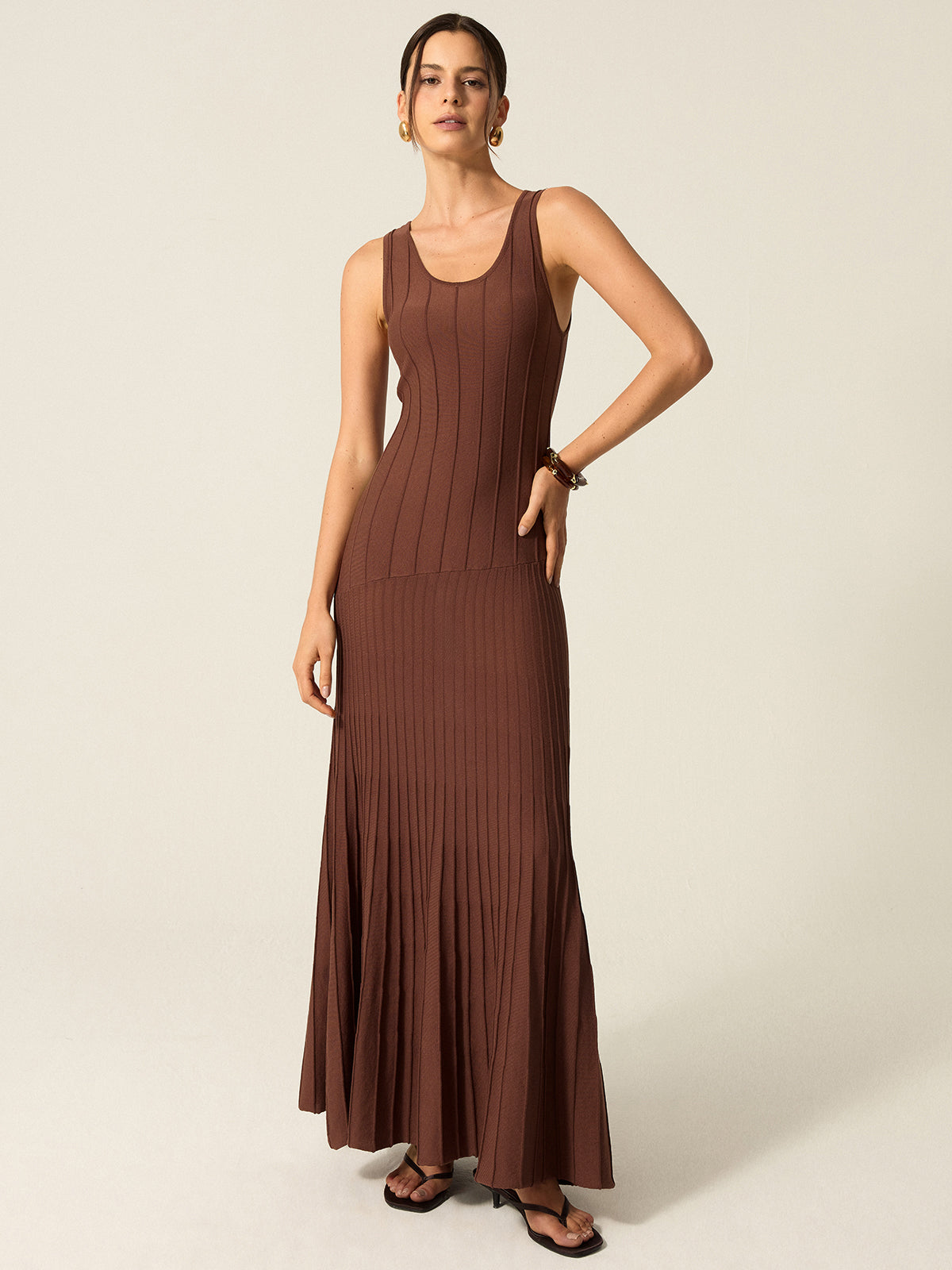 Ribbed Knit Maxi Dress