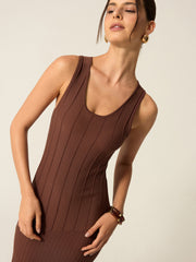Ribbed Knit Maxi Dress