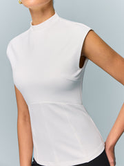 Mock Neck Corset Top