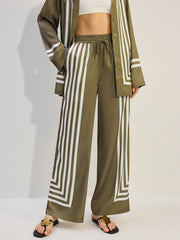 Striped Satin Pants