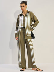 Striped Satin Pants