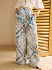 Boho Printed Wide-Leg Pants