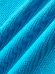 Ribbed Halter Neck Knot Top