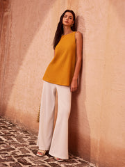 Textured Tie-Back Tank Top