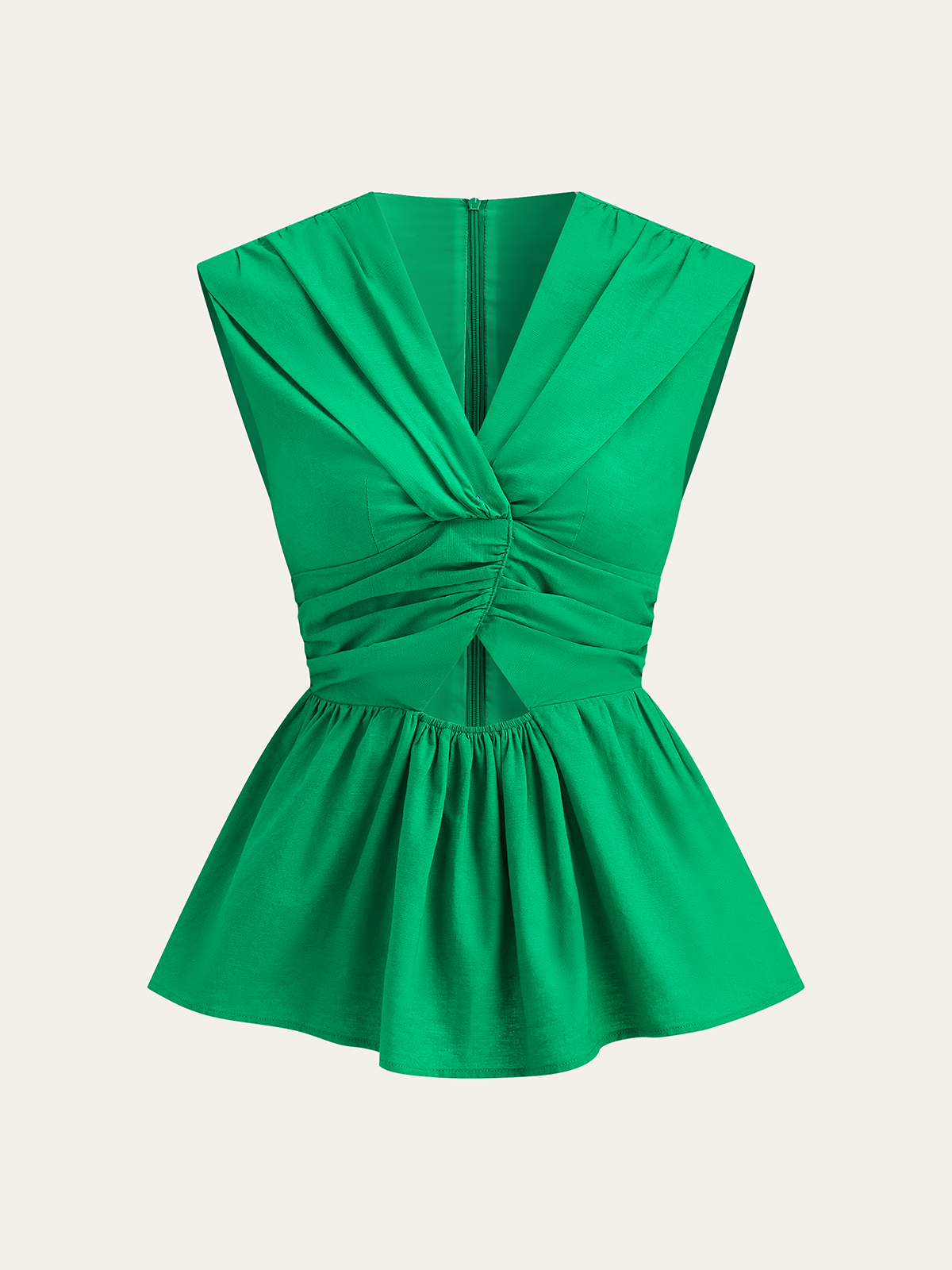 Twisted Peplum Tank-Top