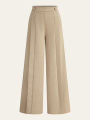 Pleated Wide-Leg Pants