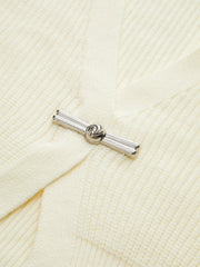 Metal Buckle Waisted Sweater Vest