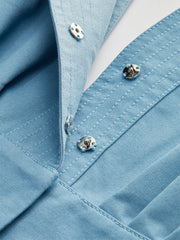 V-Neck Peplum Blouse