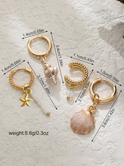 Marine Charm Earrings Set