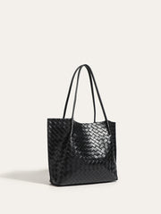 Woven PU Tote Bag