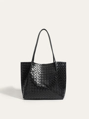 Woven PU Tote Bag
