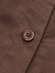 Pleated Button-Front Shirt Dress