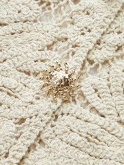 Cotton Crochet Lace Sheer Vest Top