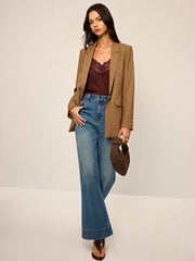 Houndstooth Oversized Blazer