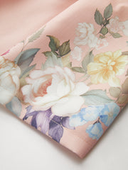 Floral Printed Belted Mid-Waist Shorts