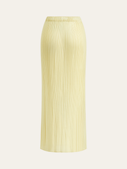 Floral Print Pleated Midi Skirt