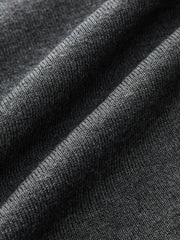 Wool Blend Fitted Button Knit Top