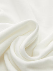 Semi-Sheer Ruched Waist Long-Sleeve Top