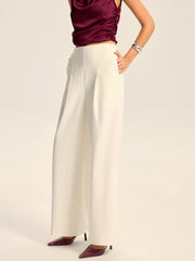 Mid-Waisted Wide-Leg Pants