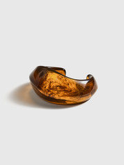 Semicircular Open-Ended Resin Bracelet