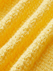 Metal Detail Scallop Trim Knit Vest