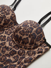 Leopard Print Corset Top