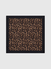 Leopard Print Square Scarf