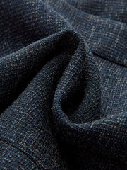 Metal Detail Ruffled Hem Mini Skirt