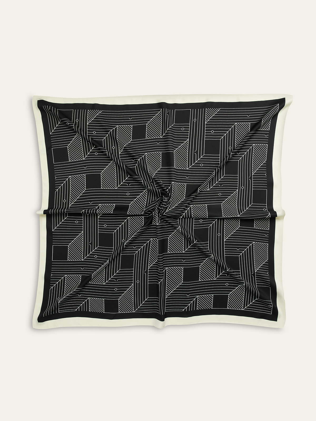 Geometric Print Square Scarf