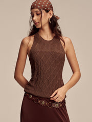 Diamond Pattern Sweater Vest