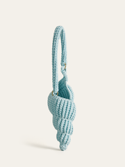 Crochet Conch-Shaped Handbag