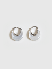 Mother of Pearl Hoop Earrings