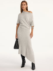 Wool-Blend Off-Shoulder Knit Top