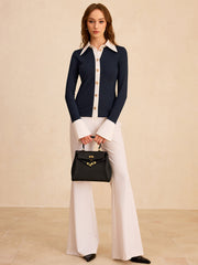 Color-Block Button-Down Shirt