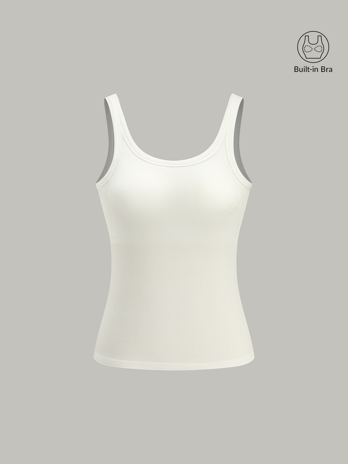 Bra-Free Ribbed Tank Top