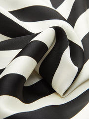 Striped Collared Sleeveless Maxi Dress