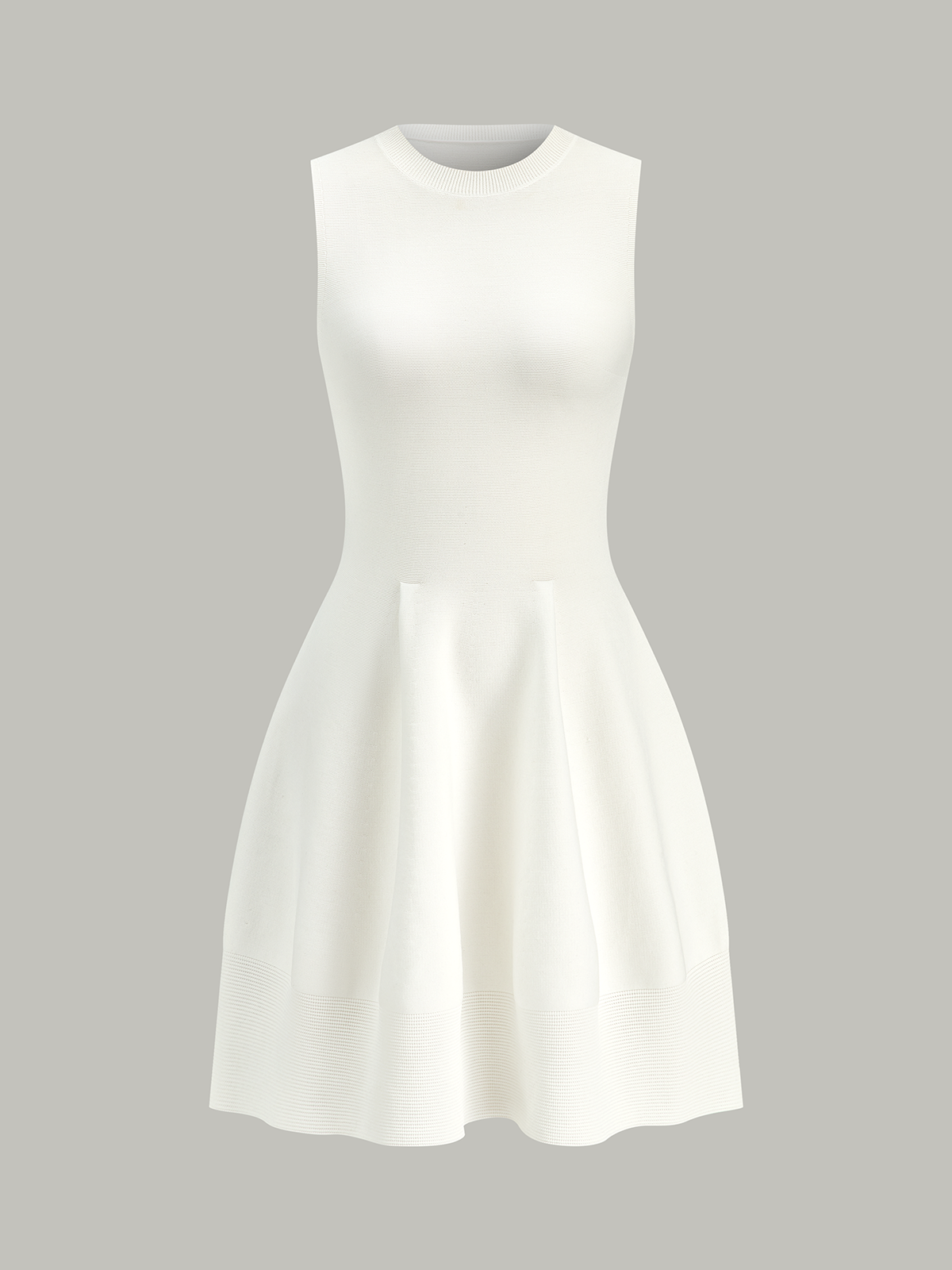 Sleeveless Knit Flare Dress