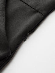 Cut-Out Contrast Collared Maxi Dress