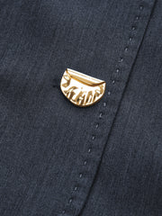 Metal Button V-Neck Vest