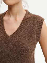 Wool-Blend V-Neck Sweater Vest