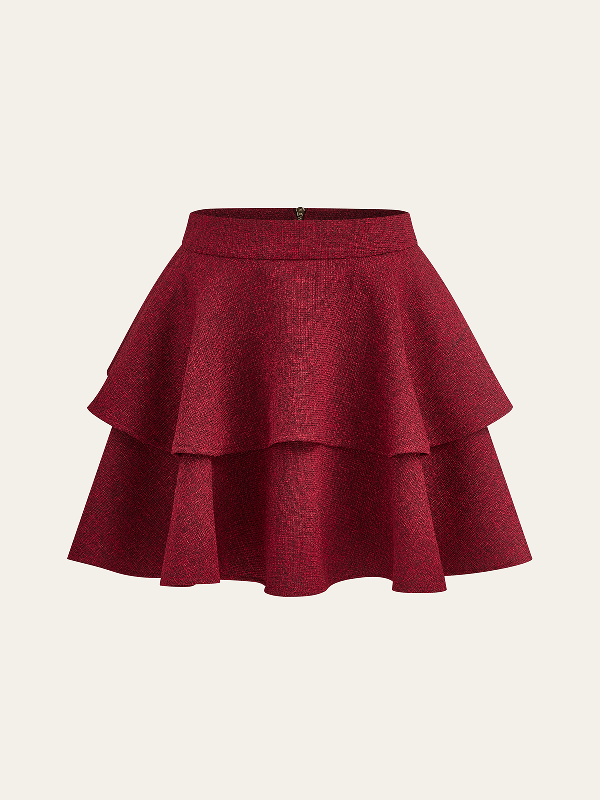Tiered Ruffle Mid-Waist Mini Skirt