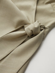 Sleeveless Lapel Tie-Waist Vest