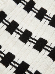 V-neck Plaid Sweater Vest